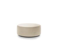 Abakus Direct Chicago Spill-Proof Velvet Large Swivel Footstool in Cream Abakus Direct Cream