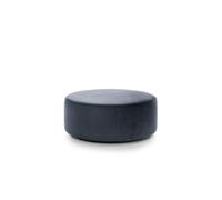 Abakus Direct Chicago Spill-Proof Velvet Large Swivel Footstool in Dark Grey Abakus Direct Dark Grey