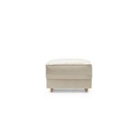 Abakus Direct Chicago Velvet Footstool In Cream