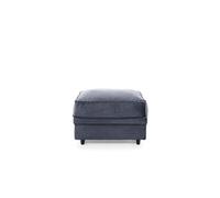 Abakus Direct Chicago Velvet Footstool In Dark Grey