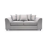 Abakus Direct Darcy 2 Seater Sofa in Smart Linen Fabric 4 colours in Light Grey Abakus Direct Light Grey