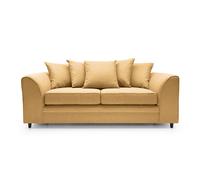 Abakus Direct Darcy 2 Seater Sofa in Smart Linen Fabric 4 colours in Mustard Abakus Direct Mustard