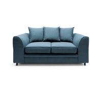 Abakus Direct Darcy 2 Seater Sofa In Teal Linen Fabric