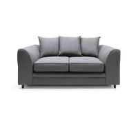Abakus Direct Darcy 3 Seater Sofa in Smart Linen Fabric 4 colours in Dark Grey Abakus Direct Dark Grey