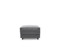 Abakus Direct Darcy Footstool In Dark Grey Linen Fabric