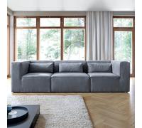 Abakus Direct Doris 4 Seater Sofa in Dark Grey Cord Chenille Abakus Direct Dark Grey