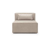 Abakus Direct Doris Armless Chair Module in Beige Cord Chenille Abakus Direct Beige