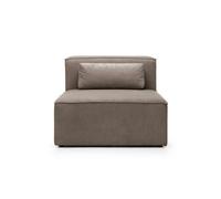 Abakus Direct Doris Armless Chair Module In Brown Chenille