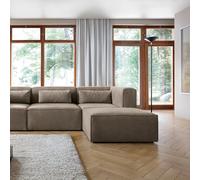 Abakus Direct Doris Corner Sofa in Brown Chenille Abakus Direct Brown