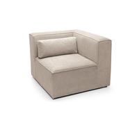 Abakus Direct Doris Corner Unit in Beige Cord Chenille Abakus Direct Beige