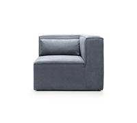 Abakus Direct Doris Corner Unit in Dark Grey Cord Chenille Abakus Direct Dark Grey