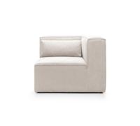 Abakus Direct Doris Corner Unit in White Cord Chenille Abakus Direct White