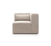 Abakus Direct Doris Corner Unit Module In Beige Cord Chenille