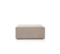 Abakus Direct Doris Footstool In Beige Cord Chenille