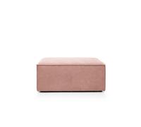 Abakus Direct Doris Footstool In Pink Cord Chenille