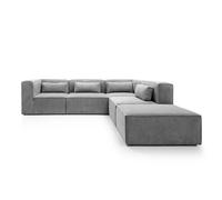 Abakus Direct Doris Large Reversible Corner Sofa with High-Density Foam Available in 6 Colours in Light Grey Abakus Direct Light Grey