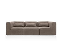 Abakus Direct Doris Modular 4 Seater Sofa In Brown Chenille