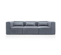 Abakus Direct Doris Modular 4 Seater Sofa In Dark Grey Cord Chenille