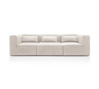 Abakus Direct Doris Modular 4 Seater Sofa In White Cord Chenille