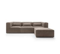 Abakus Direct Doris Modular Corner Sofa In Brown Chenille