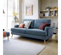Abakus Direct Harper 2-Seater Sofa - Durable & Easy Clean Upholstery in Dark Blue Abakus Direct Dark Blue