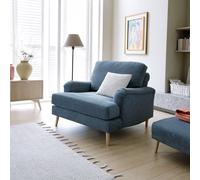 Abakus Direct Harper Armchair - Durable & Easy Clean Upholstery in Dark Blue Abakus Direct Dark Blue