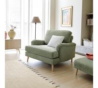 Abakus Direct Harper Armchair - Durable & Easy Clean Upholstery in Green Abakus Direct Green
