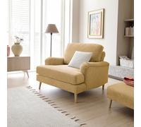 Abakus Direct Harper Chenille Armchair Peanut Brown