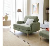 Abakus Direct Harper Chenille Armchair Pickle Green