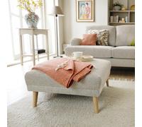 Abakus Direct Harper Collection Footstool In Cream