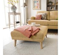 Abakus Direct Harper Footstool In Peanut Brown