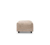 Abakus Direct Harriet Crushed Chenille Footstool In Cream