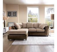 Abakus Direct Harvey Left Facing Corner Sofa in Brown Abakus Direct Brown