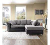 Abakus Direct Harvey Right Facing Corner Sofa in Grey Abakus Direct Grey