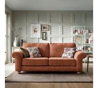 Abakus Direct Ingrid 3 Seater Sofa in Burnt Orange Abakus Direct Burnt Orange