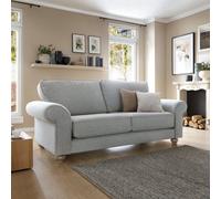 Abakus Direct Ingrid 3 Seater Sofa In Light Grey
