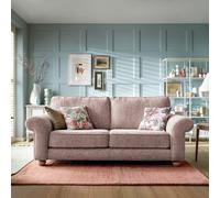 Abakus Direct Ingrid 3 Seater Sofa in Woodrose in Pale Pink Abakus Direct Pale Pink
