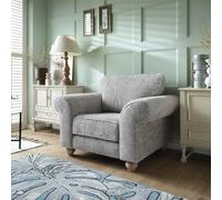 Abakus Direct Ingrid Collection Armchair in Ash Grey in Mid Grey Abakus Direct Mid Grey