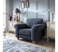 Abakus Direct Ingrid Collection Armchair in Dark Blue Abakus Direct Dark Blue