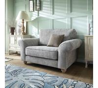 Abakus Direct Ingrid Collection Cuddle Chair in Ash Grey in Mid Grey Abakus Direct Mid Grey