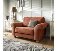 Abakus Direct Ingrid Collection Cuddle Chair in Burnt Orange Abakus Direct Burnt Orange