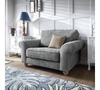 Abakus Direct Ingrid Collection Cuddle Chair in Steel Grey in Dark Grey Abakus Direct Dark Grey