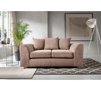 Abakus Direct Jumbo 2 Seater Sofa Brown Abakus Direct Brown