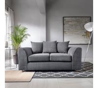 Abakus Direct Jumbo 2 Seater Sofa Grey Abakus Direct Grey
