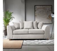Abakus Direct Jumbo 3 Seater Sofa White Abakus Direct White
