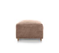 Abakus Direct Jumbo Brown Cord Footstool With Thick Luxury Deep Filled Cushioning
