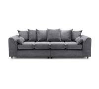 Abakus Direct Jumbo Cord 4 Seater Sofa With Deep Filled Cushions
