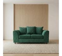 Abakus Direct Jumbo Grid 2 Seater Sofa with Cushions in Grey, Beige or Green Abakus Direct Green