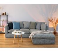 Abakus Direct Lucas Textured Stone Grey Right Facing Corner Sofa Modern Comfort & Stylish Design