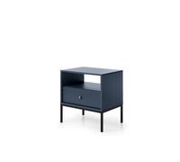 Abakus Direct Mono Collection Bedside Table In Dark Blue